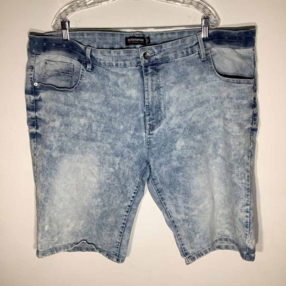 Southpole Mens Acid Wash Stretch Shorts Size 46